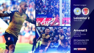 Leics 2 Arsenal 5