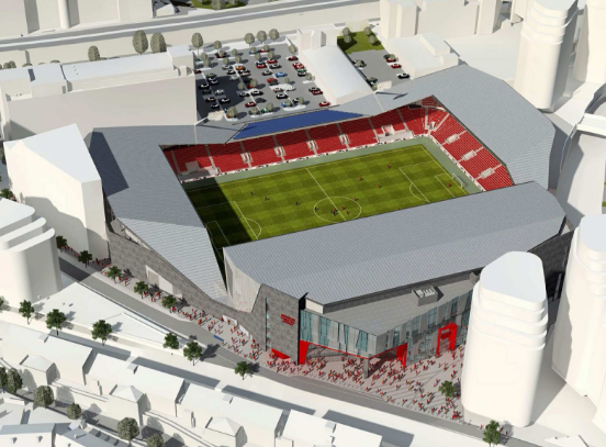 Brentford's new ground location - Jumpers For Goalposts